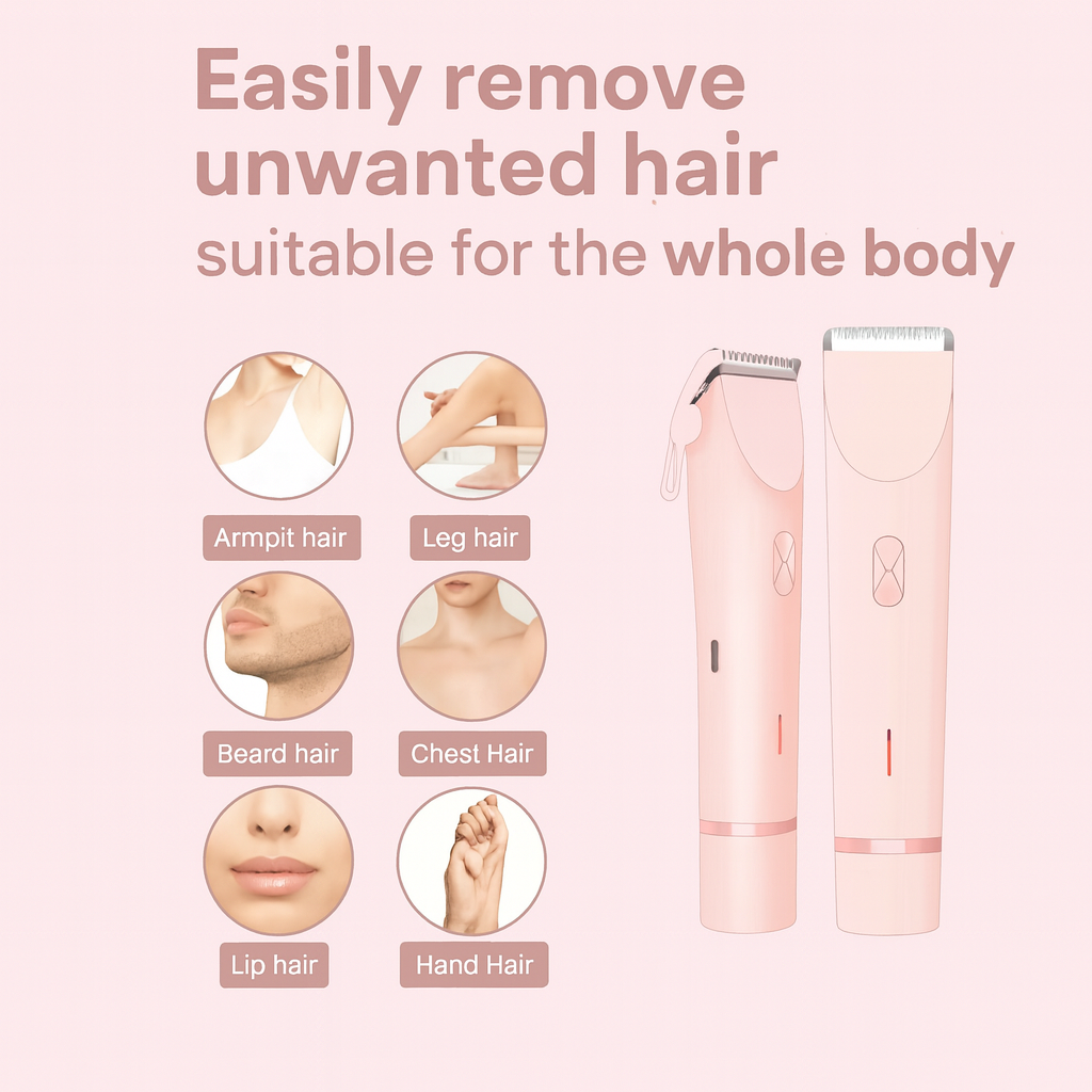 GlowTrim™ – 2‑in‑1 Bikini & Body Trimmer