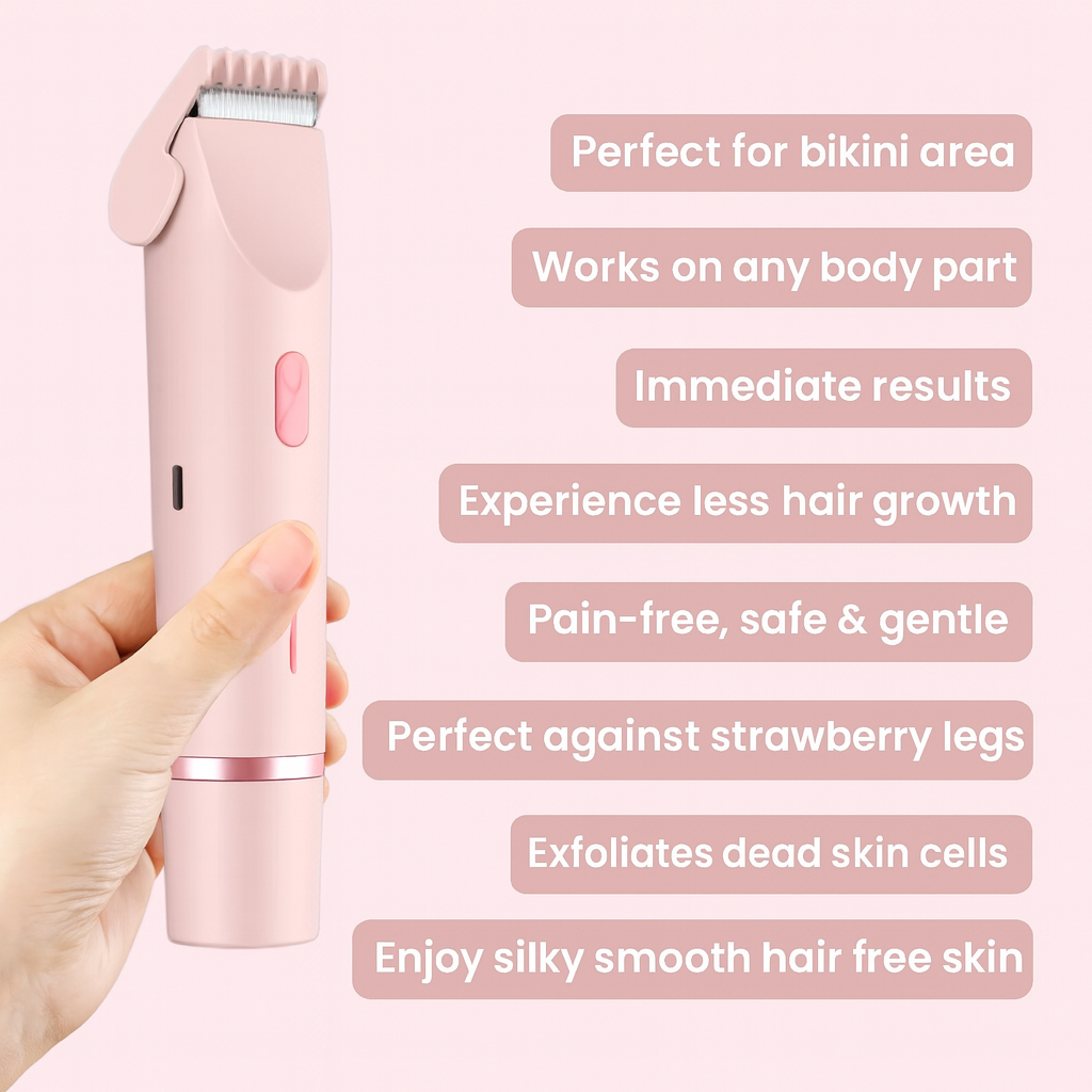 GlowTrim™ – 2‑in‑1 Bikini & Body Trimmer