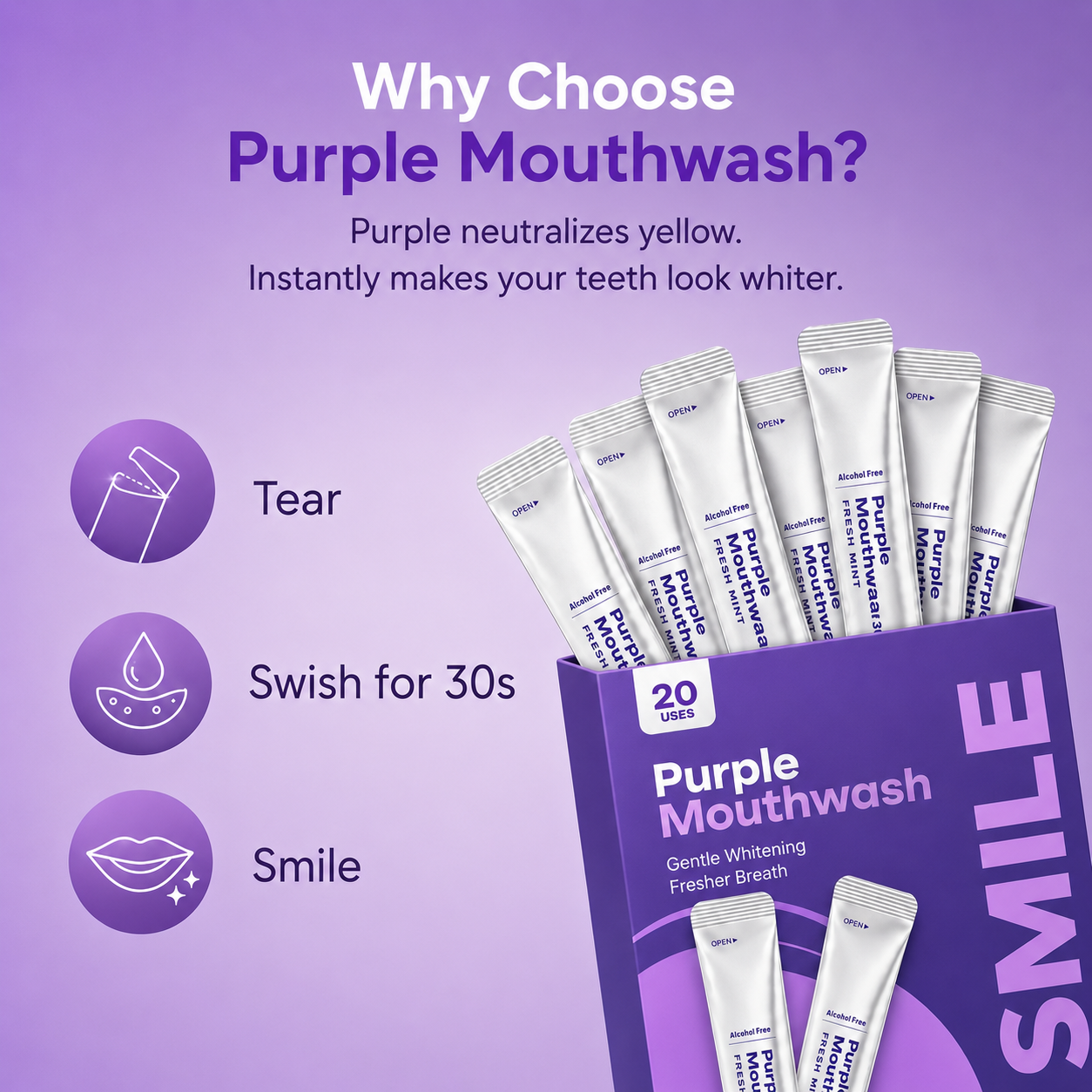 Purple Whitening Mouthwash
